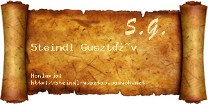 Steindl Gusztáv névjegykártya